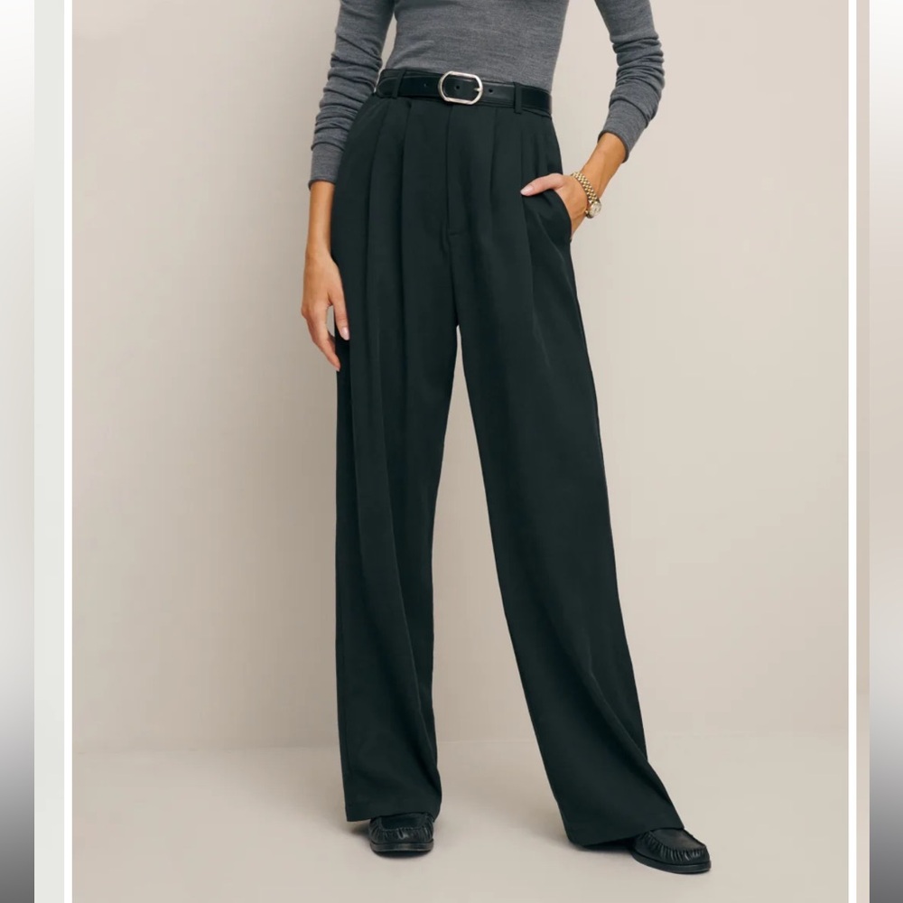 Reformation Mason Pant Black